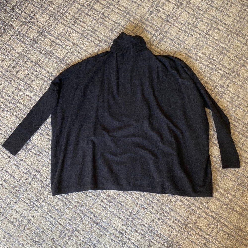 Dark Grey Turtleneck Sweater